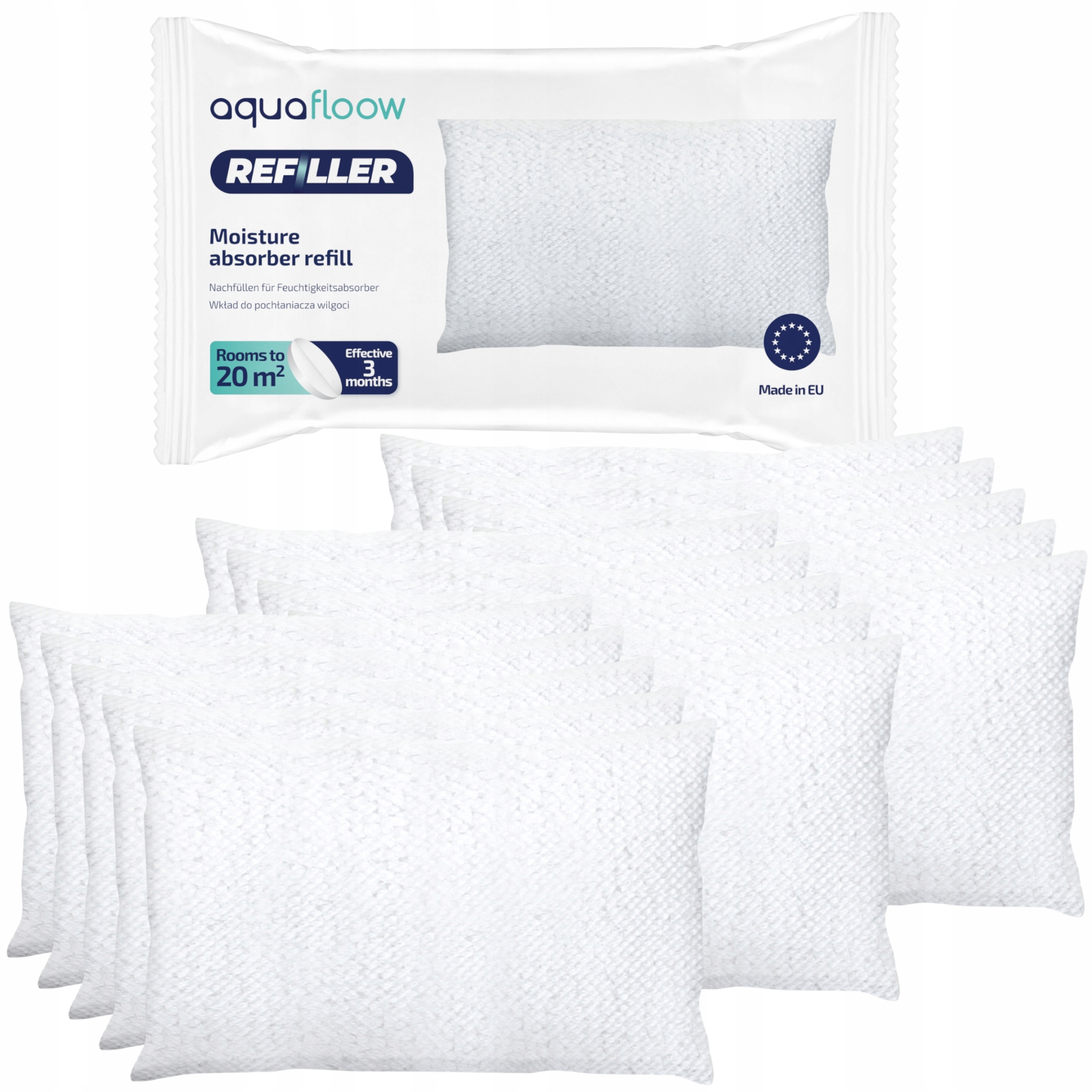 Pohlčovač vlhkosti - NÁPLNE DO ABSORPTORA VLHKOSTI 250G X 15 KUSOV