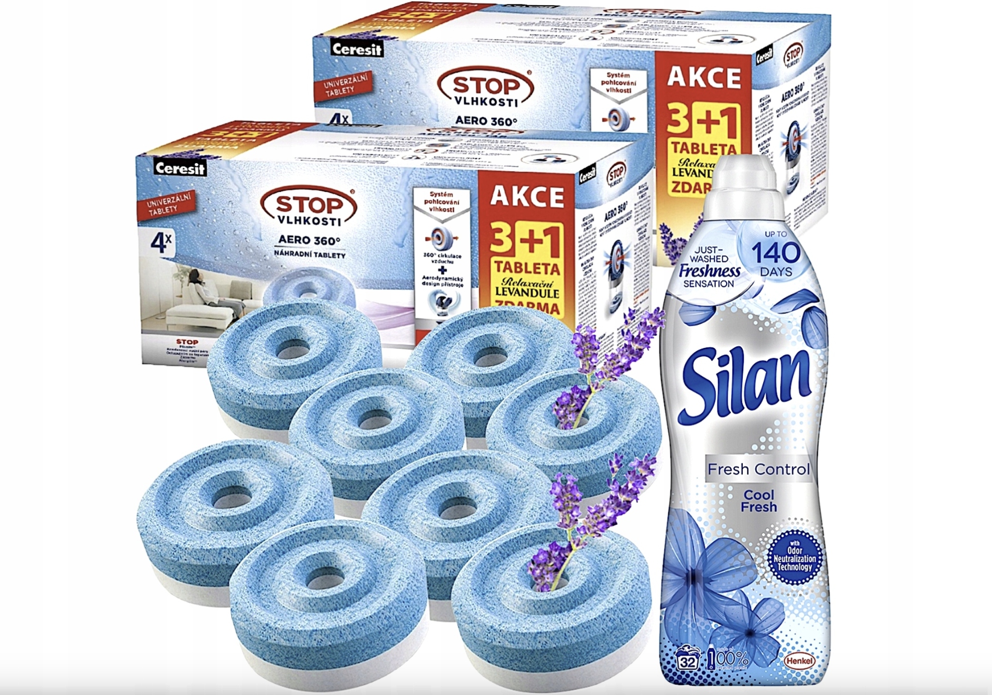 Pohlčovač vlhkosti - Ceresit aero 360 vlhkosť absorbujúce vložky