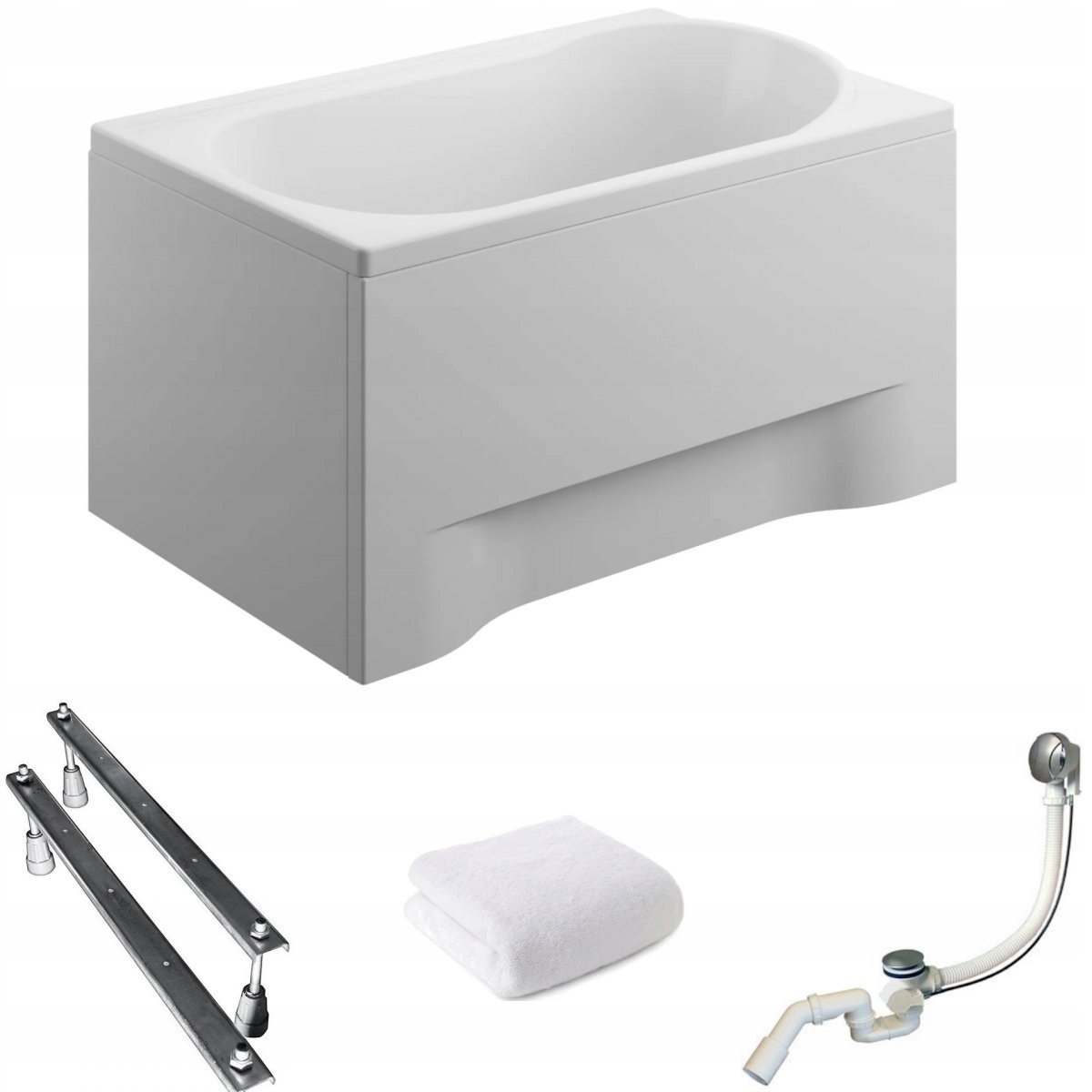 Vaňa - Chceš mini 100x65 + biele bývanie + sifón