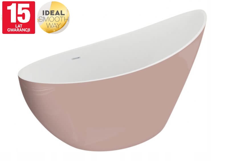 Vaňa - Akrylová vaňa 180x80x67 cm oddeliť ZOE PINK