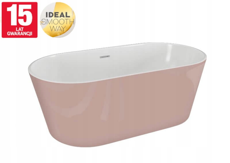 Vaňa - Akrylová vaňa samostatne stojace 160x80x59 cm PINK uzo