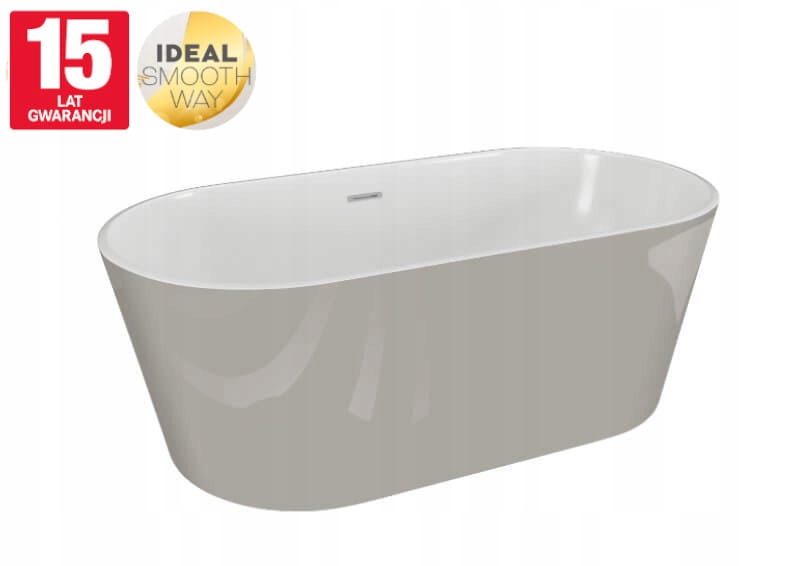 Vaňa - Voľne stojace akryl Bath 160x80x59cm Popiel Uo