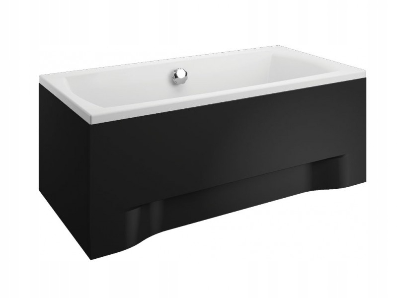 Vaňa - Obdĺžniková vaňa 140x70 Capri New Black + trap
