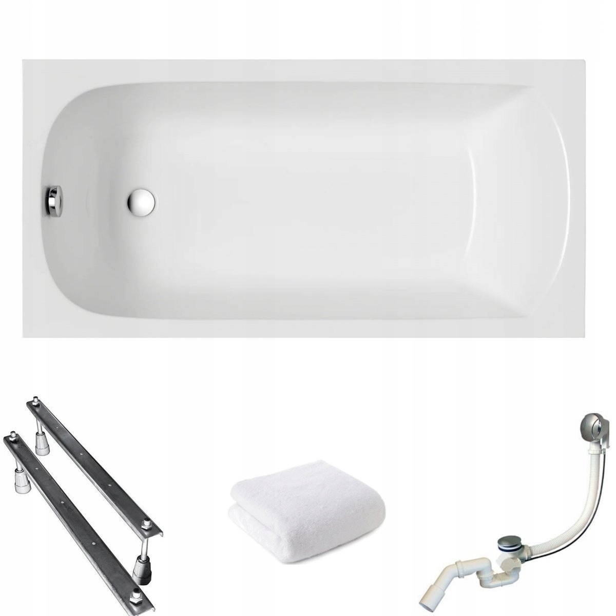 Vaňa - Obdĺžniková vaňa 140x70 Classic Slim + Slifon
