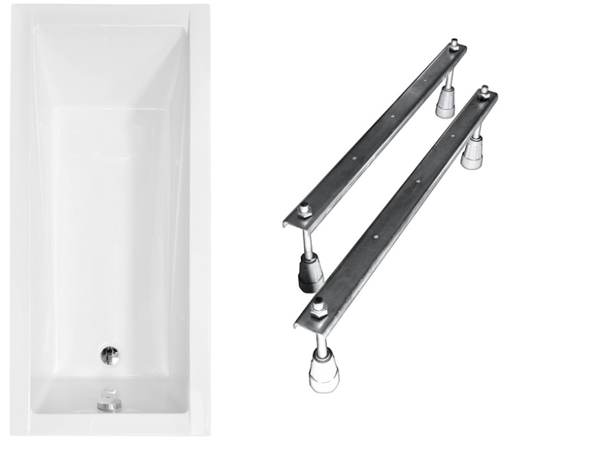 Vaňa - Besco ModelN 160x70cm BESCO Modern Bathtub + bývanie