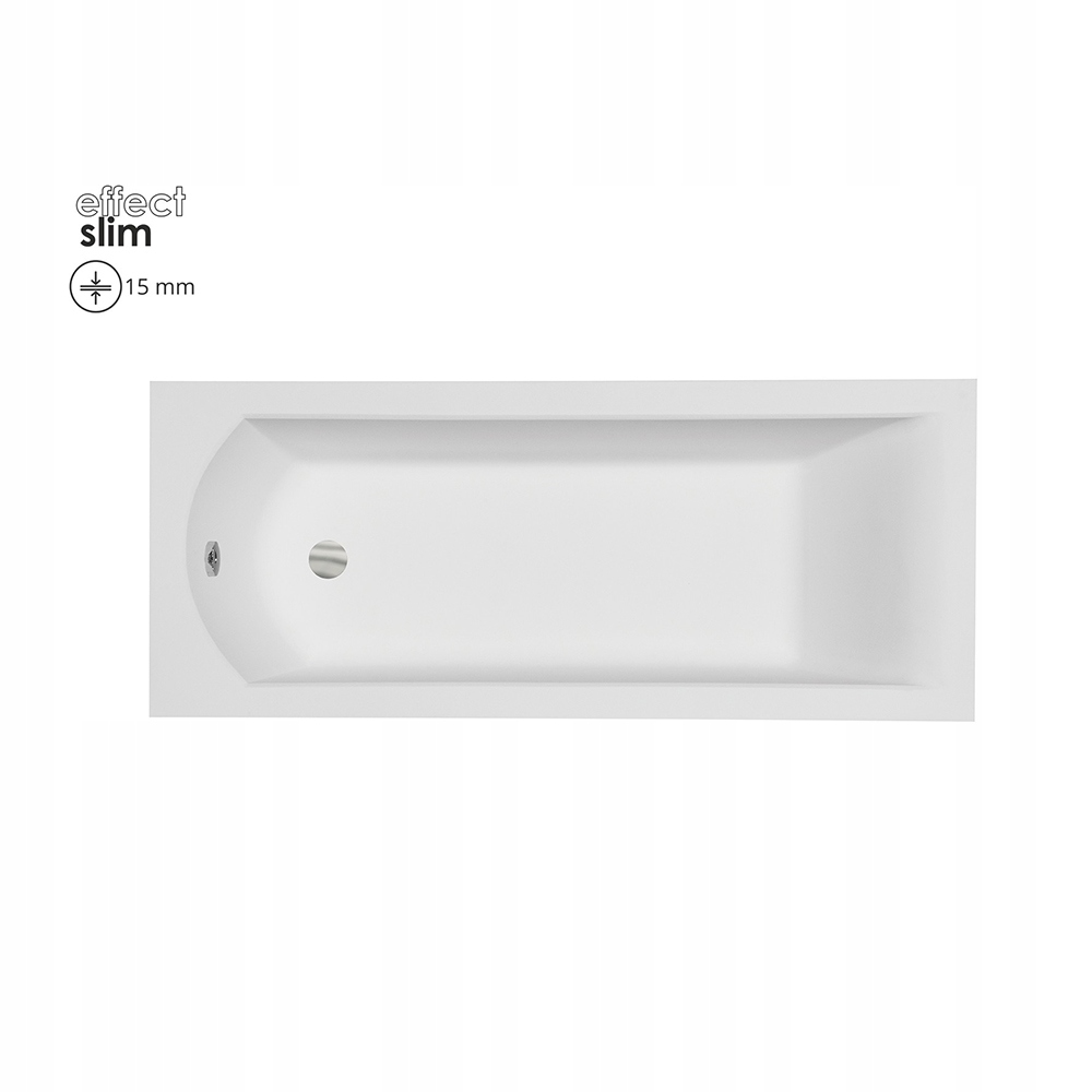 Vaňa - Besco Shea Slim Recangular Bathtub 140 x 70 cm
