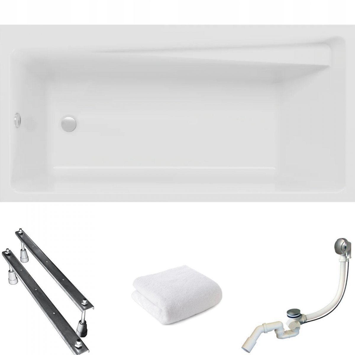 Vaňa - Novellini Calos chce 170x80+nohy+opálenie hlavy