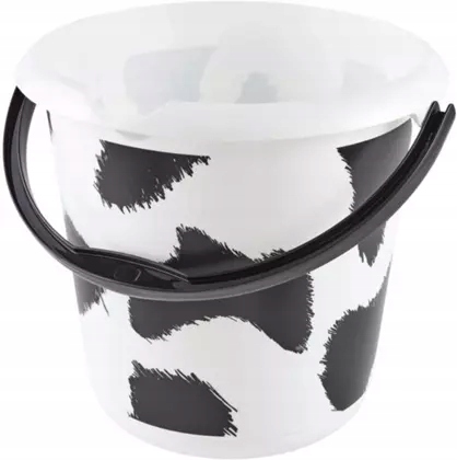 Bucket ilvie krava 10 l biely brankár