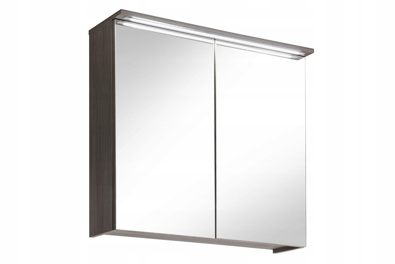 Kúpelňová skrinka - Visí kúpeľňová skrinka so zrkadlom 80cm COSMO