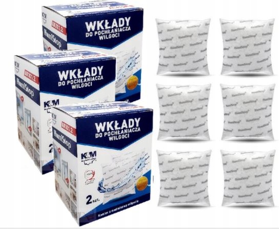 Pohlčovač vlhkosti - Príspevok, dodávka do absorbéra vlhkosti Humistop 6ks