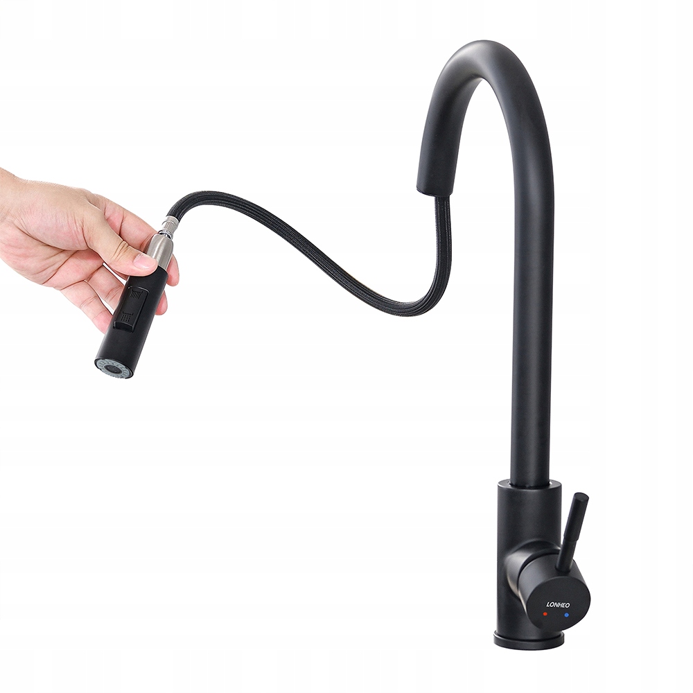 Kuchynské batérie - Roztiahnutá kuchynská batéria 40 cm kohútika
