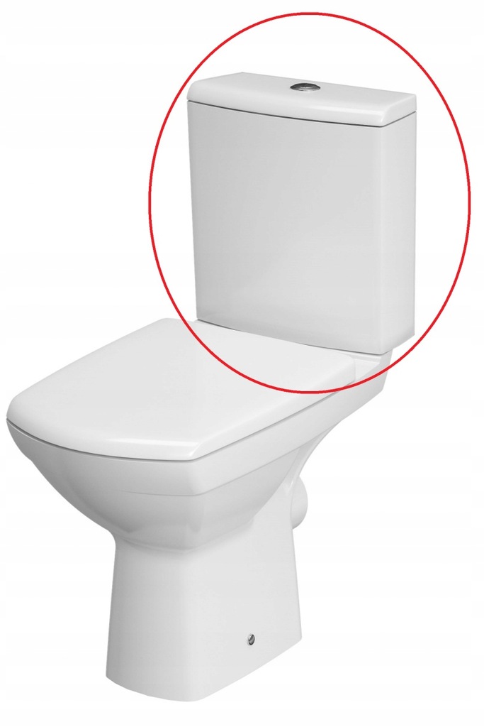 WC kombi - Mexen Cube Kompaktná toaleta s bielym vyrezávaným doskou