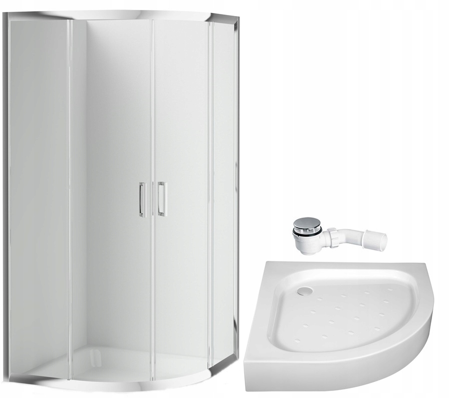 Deante Semi -Round Cabin Set s kabínou Funki 80