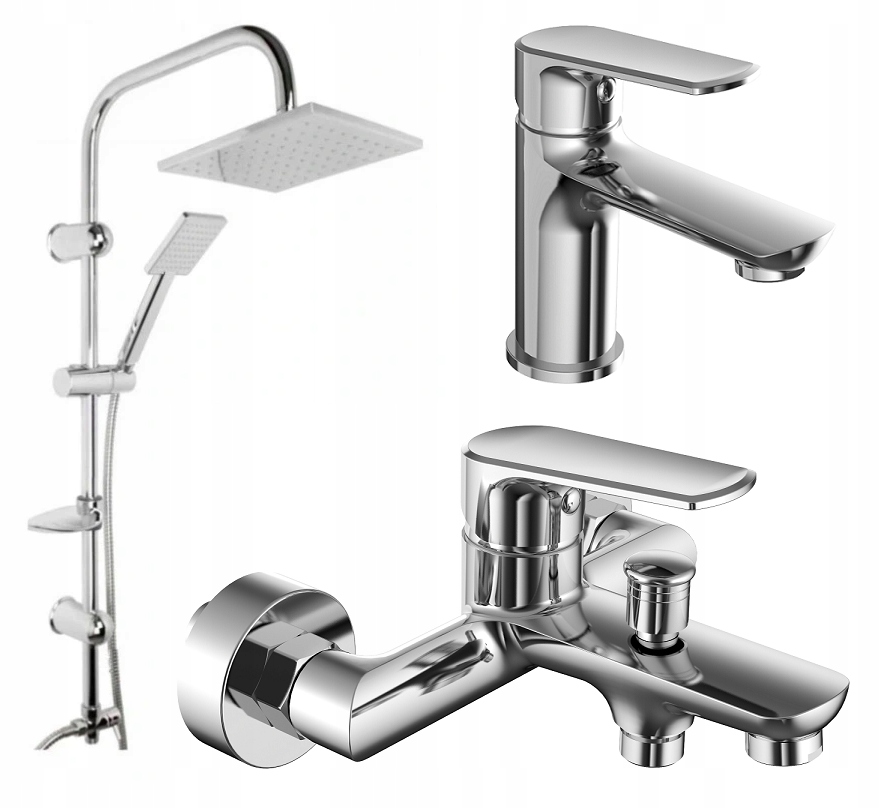 Vaňová batéria - Sada plášťa + kúpeľ MIXER + WASHBASIN
