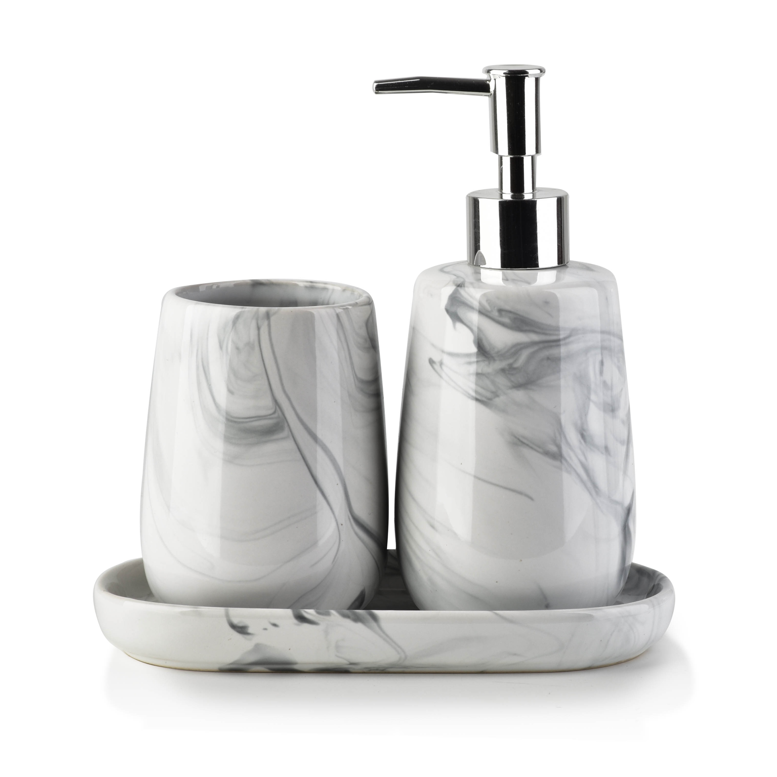 Kúpeľňová sada - Kúpeľňa Set Ceramics mydlo mramorové mydlo