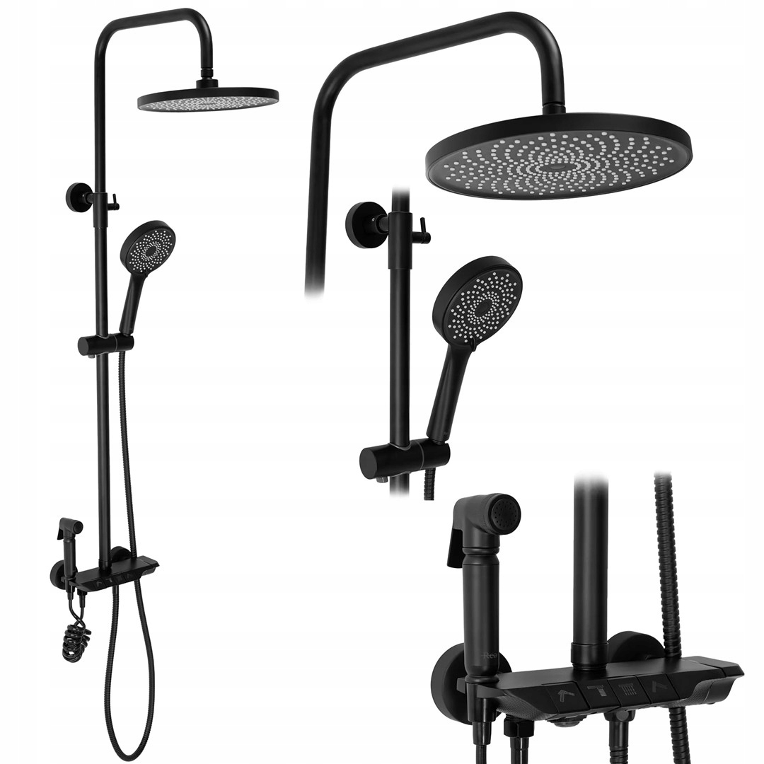 Sprchový panel - Max Black Rea Spray Set