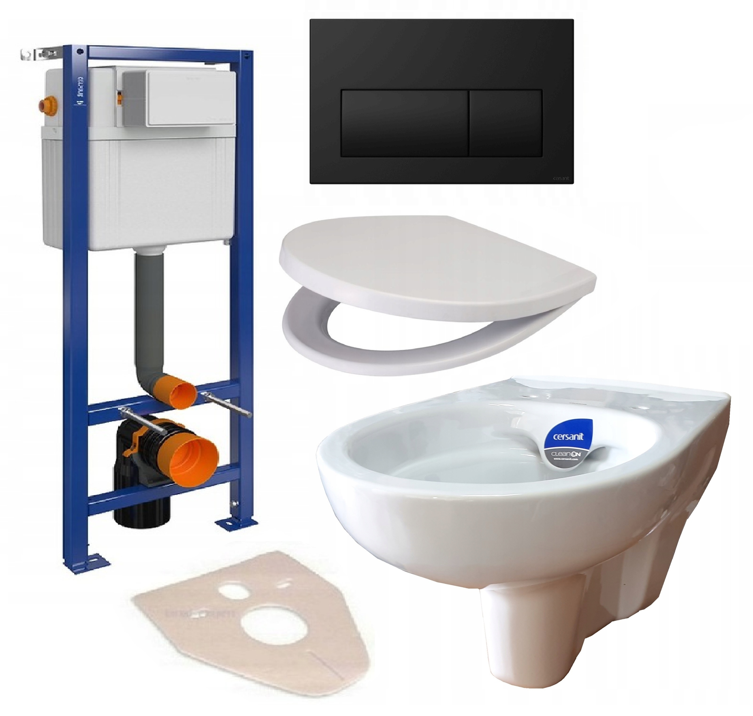 Podomietkový WC modul - Flush -Mounted Aqua Clean Bowl Set
