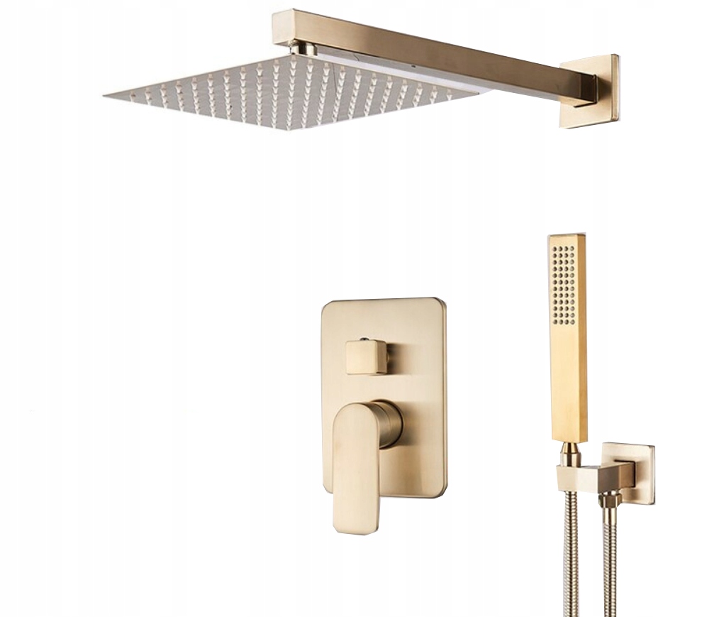 Omnires Slimline Dažďová sprcha + rameno, meď