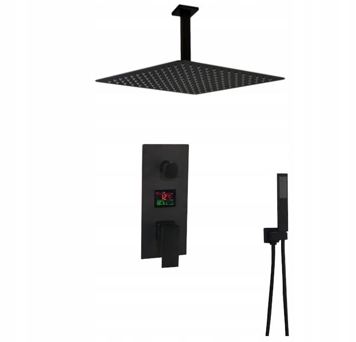 Sprchová súprava - PLNÉ SET DISPLAY BLACK MAT