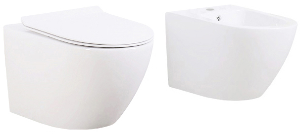 WC misa - Pozastavená súprava Primo Slim Misa WC + Bidet