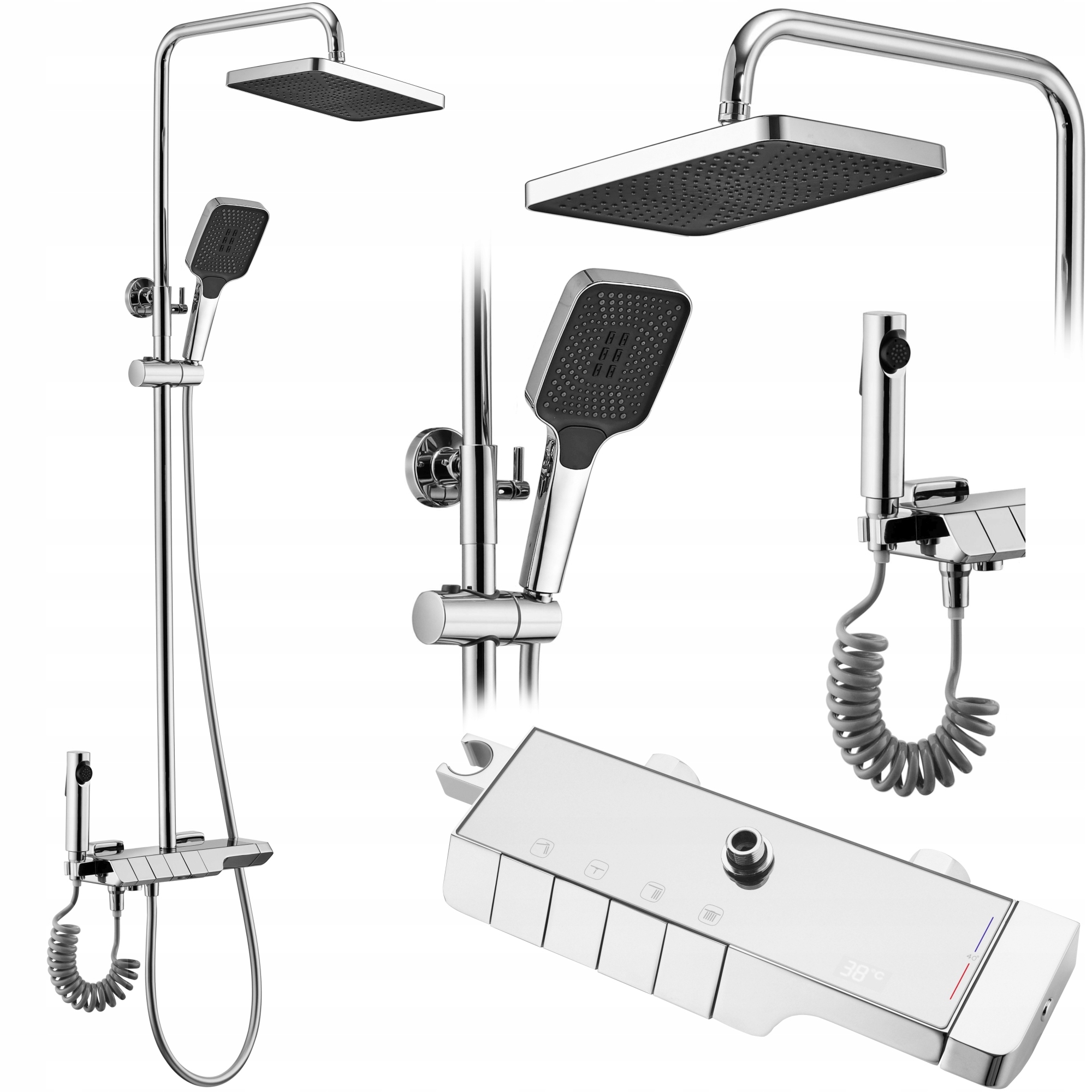 Hansgrohe Fixfit Black Mat Hades Connection