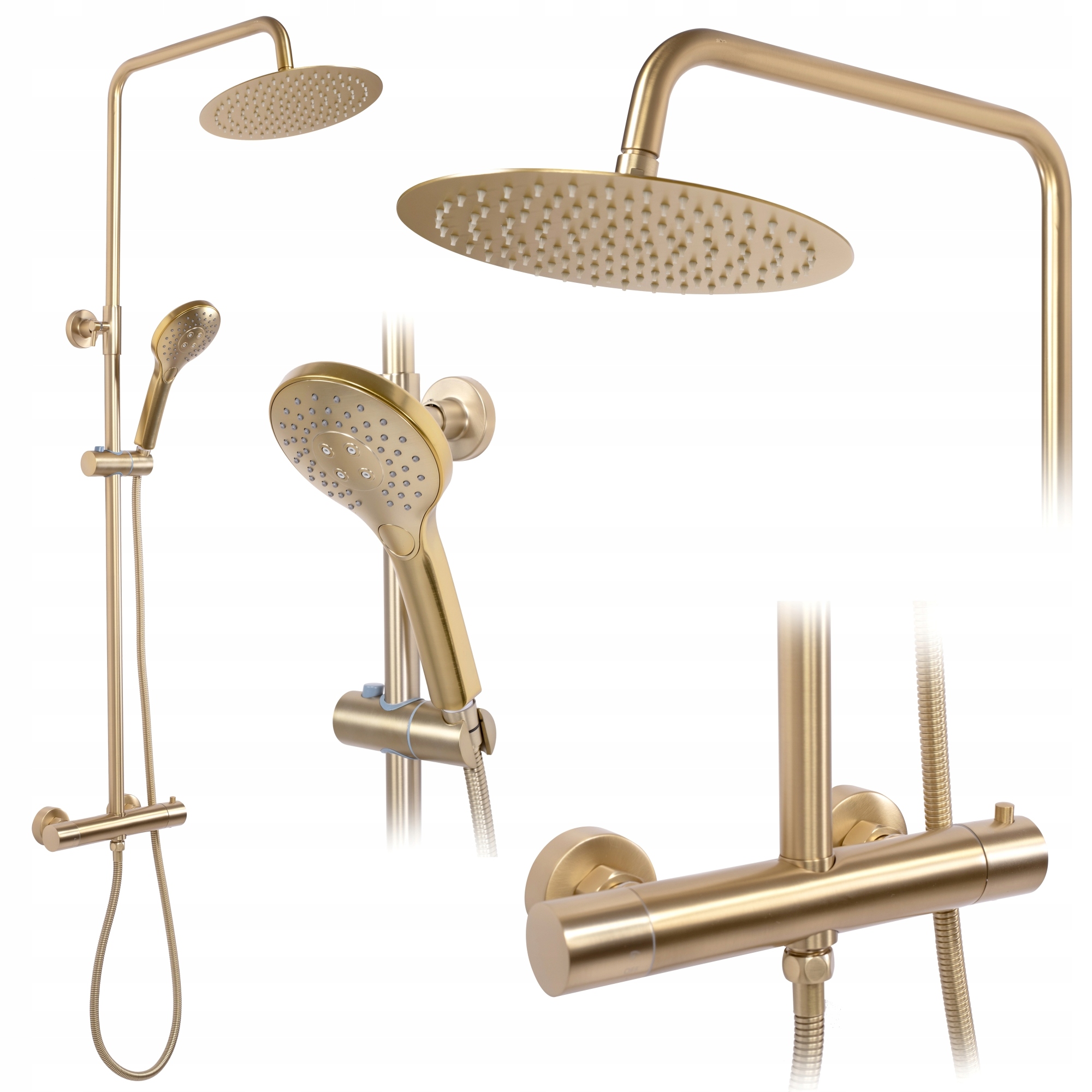 Sprchovacia súprava Vincent Gold Brush Spray Set