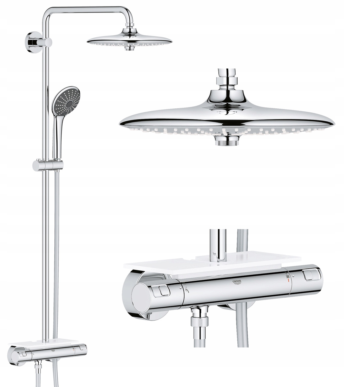 Grohe chrómová termostatická sprchová súprava