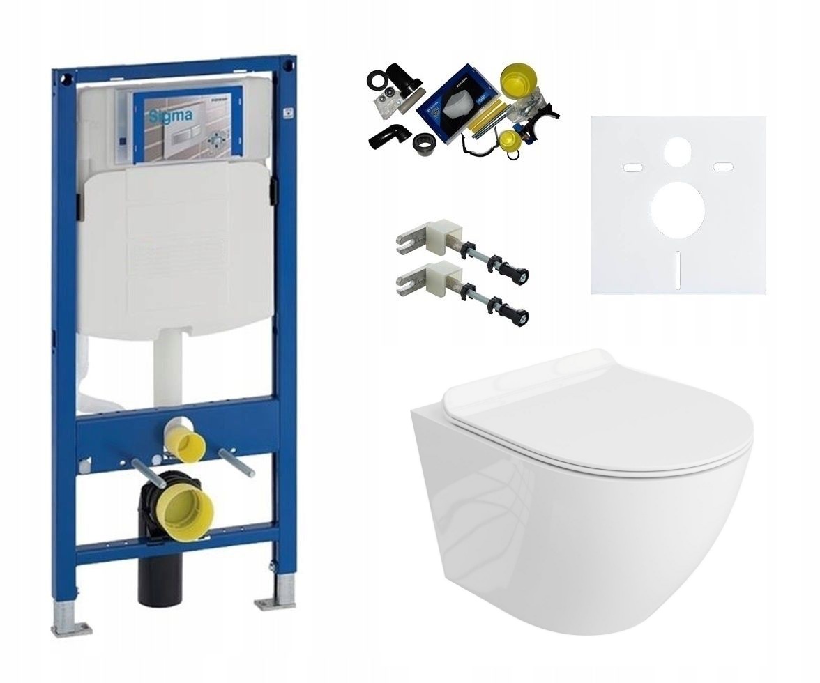 P. Geberit Frame Set + toaletná misa s doskou Lavita