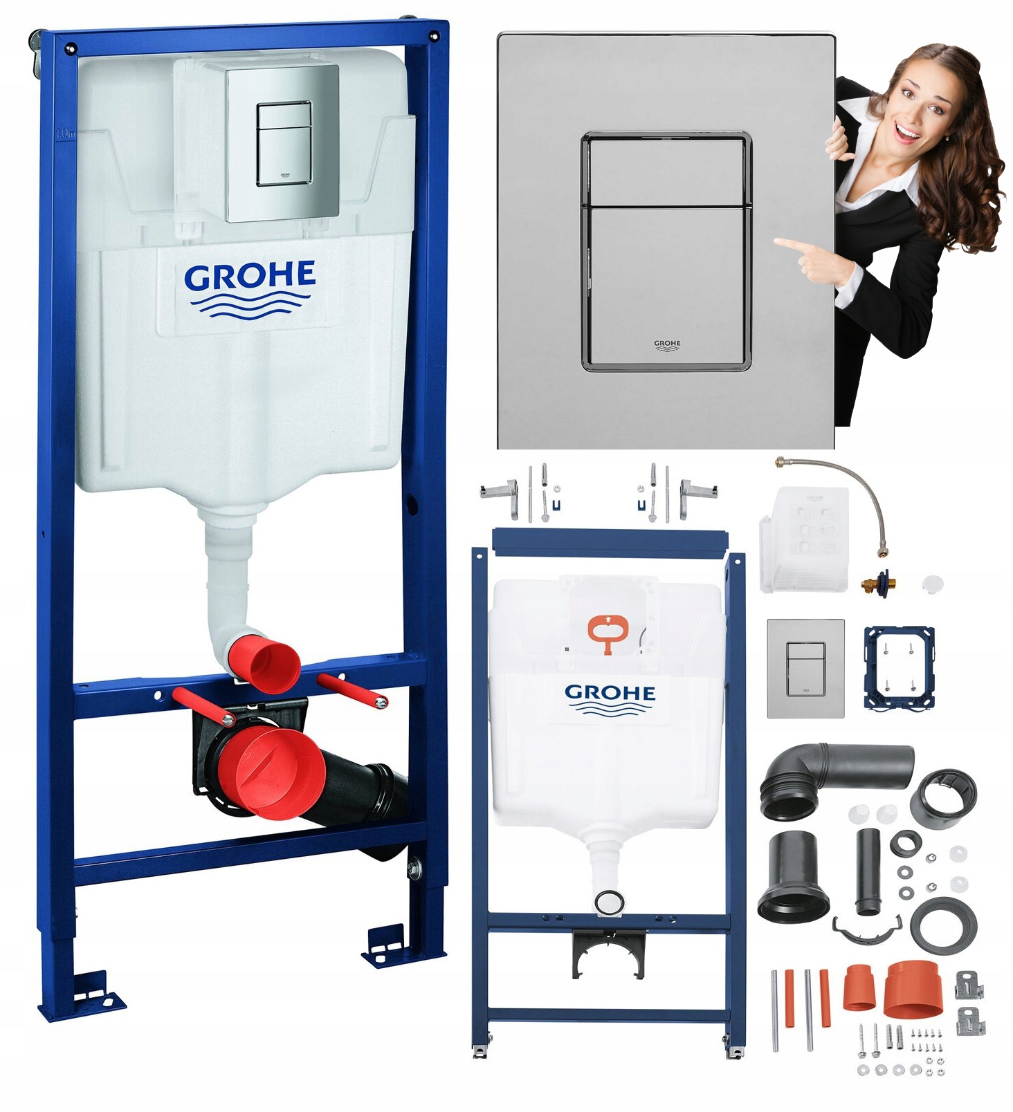 Podomietkový WC modul -  Nastavte na toaletu Grohe Solido.
