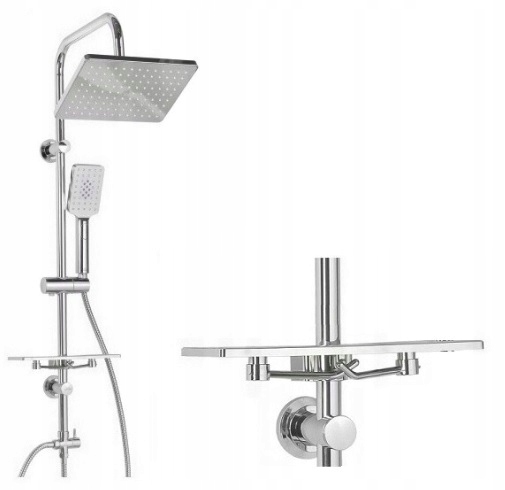 Dažďová sprcha set 26 cm s háčikmi