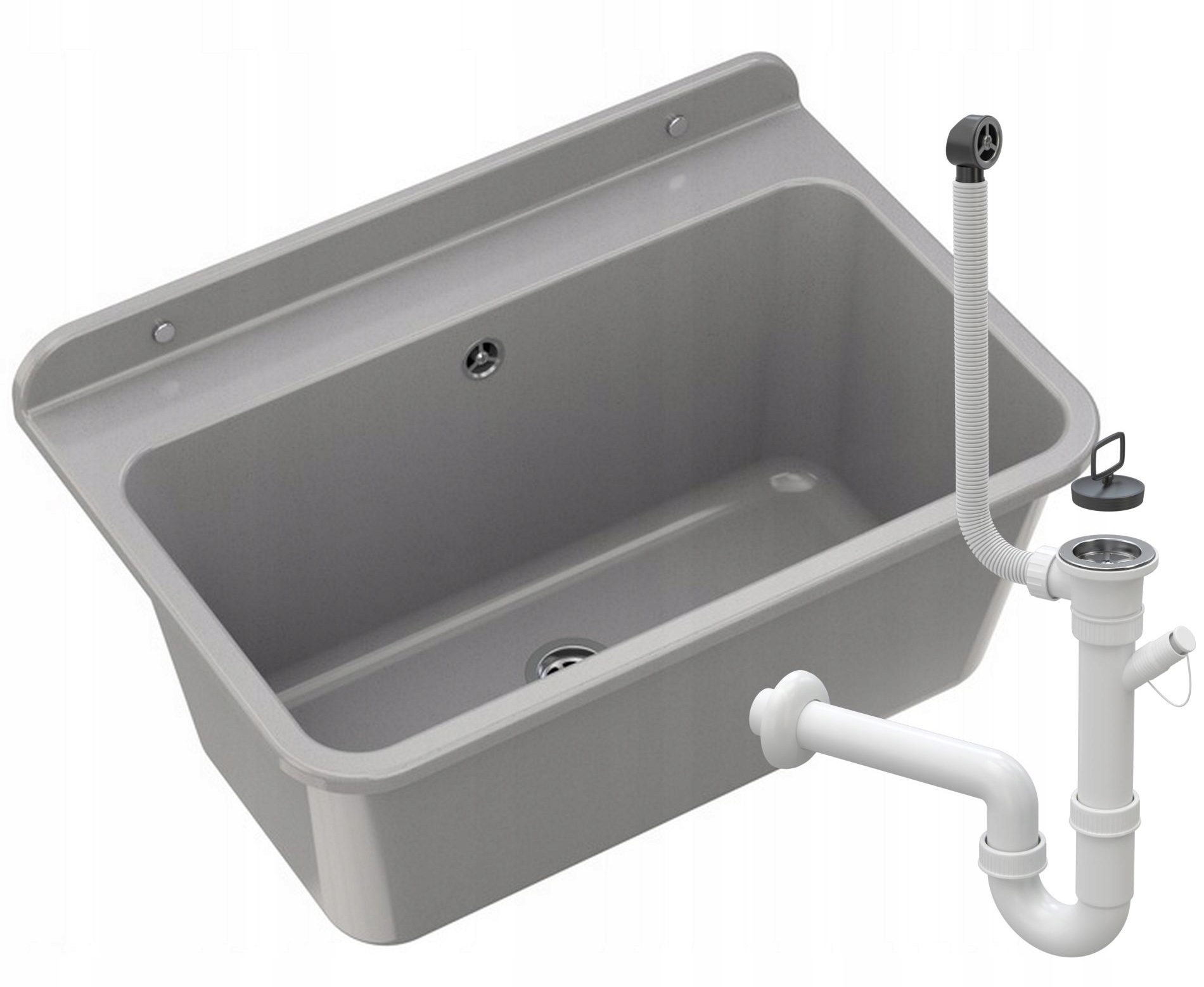 Kuchynský drez - Ekonomické umývadlá umývadla komory Washbasin 50 cm šedá