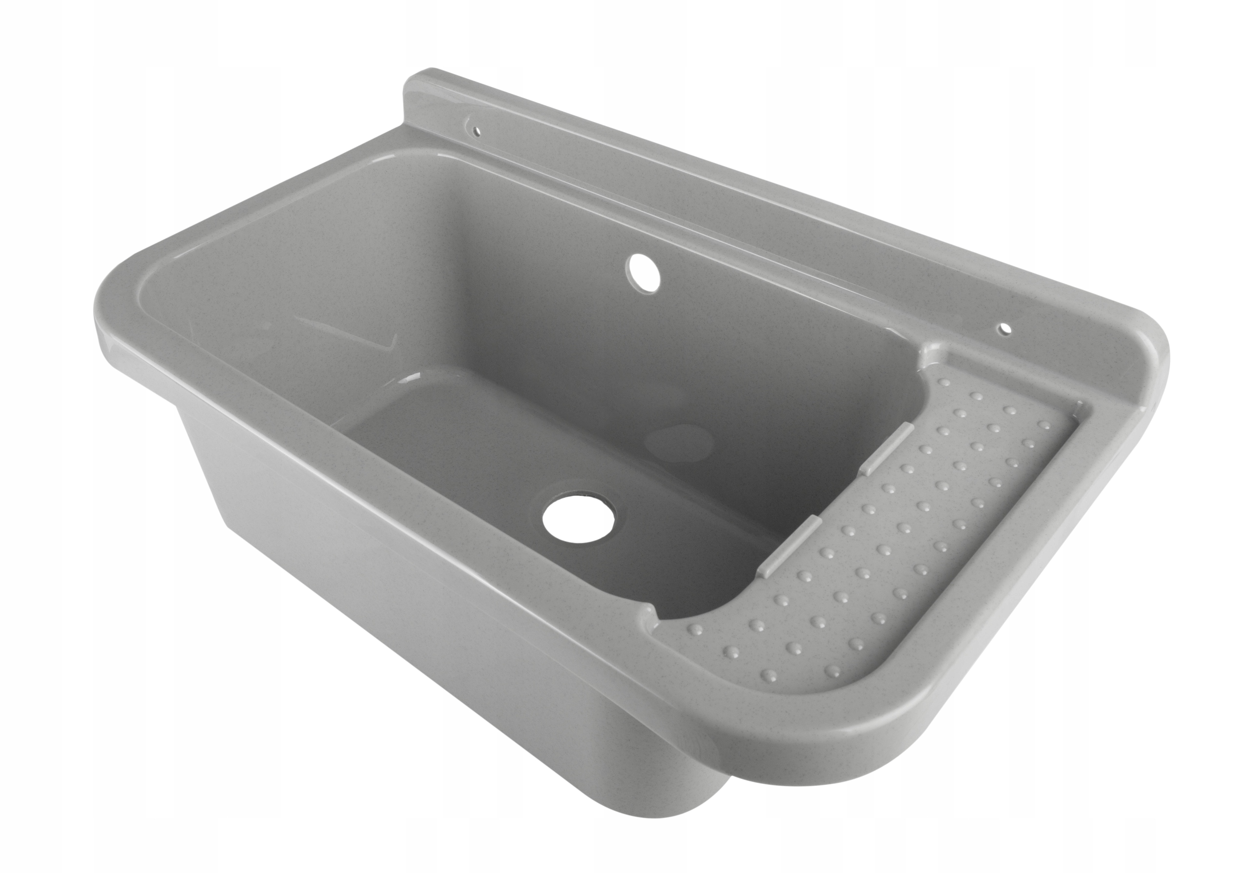 Kuchynský drez - Ekonomické umývadlo Popiel/Grey 50x34x21cm