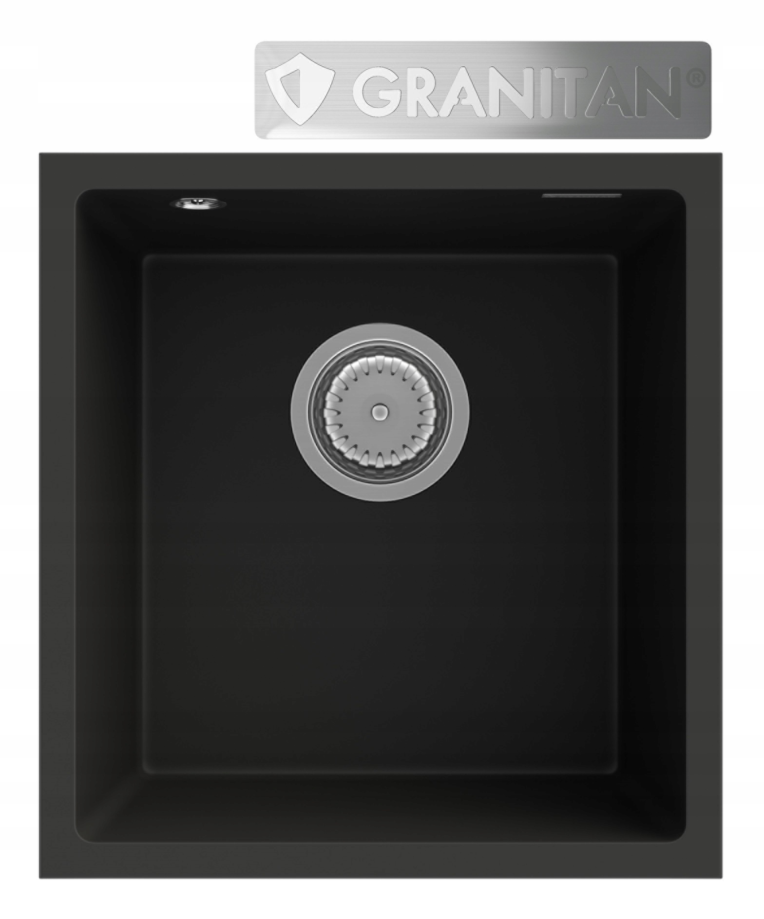 Kuchynský drez - GRANITOVÝ DREZ chrómový závesný sifón MINI 45