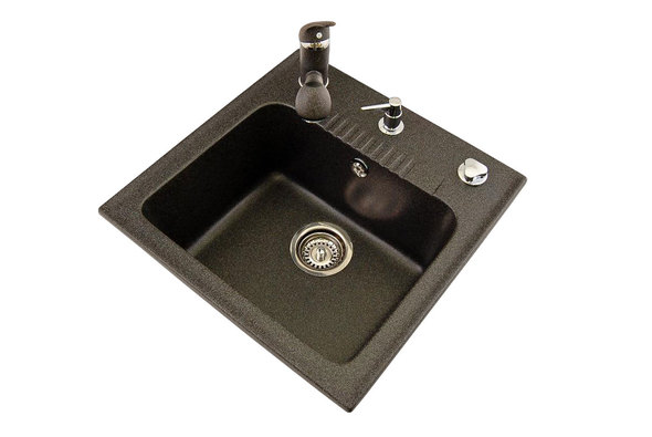 Vaňa - ELIOS 1P drez BRENOR čierna metalíza