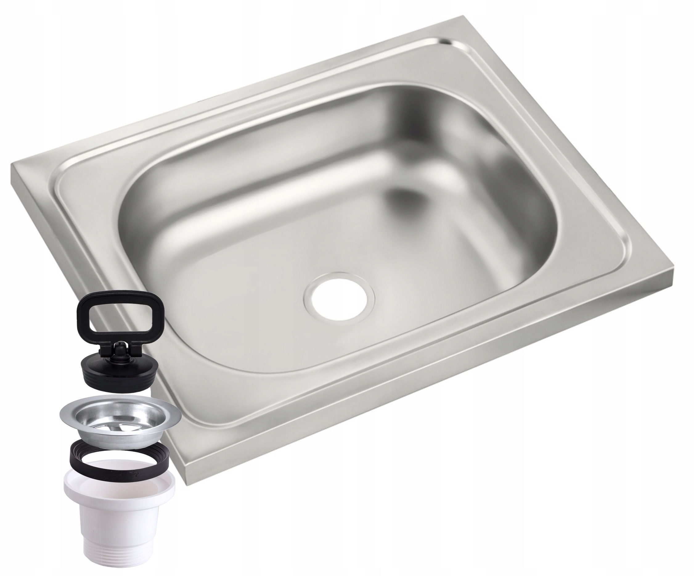 Kuchynský drez - Oceľový obdĺžnikový umývadlo 4524
