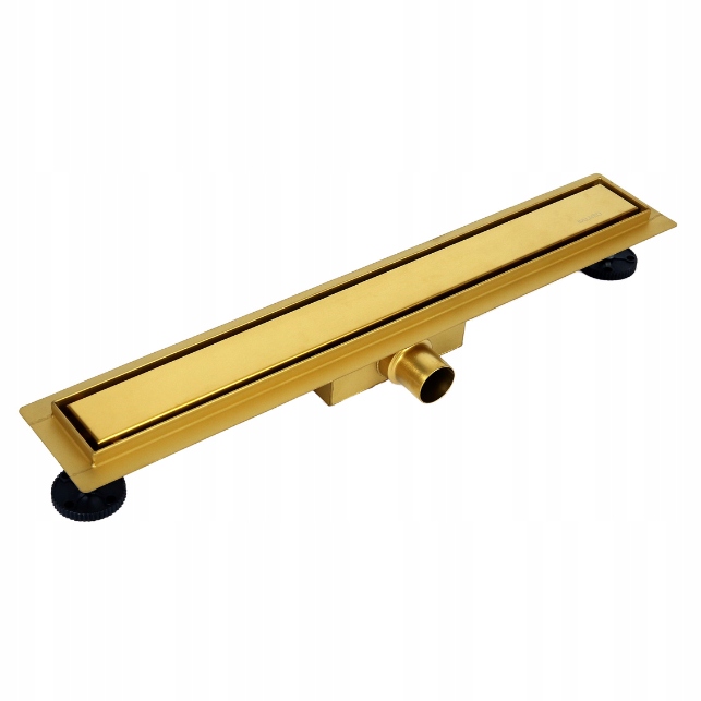 Sprchový žľab odtok - Zlato lineárna duplexná zlato 70 cm nízko 52 mm