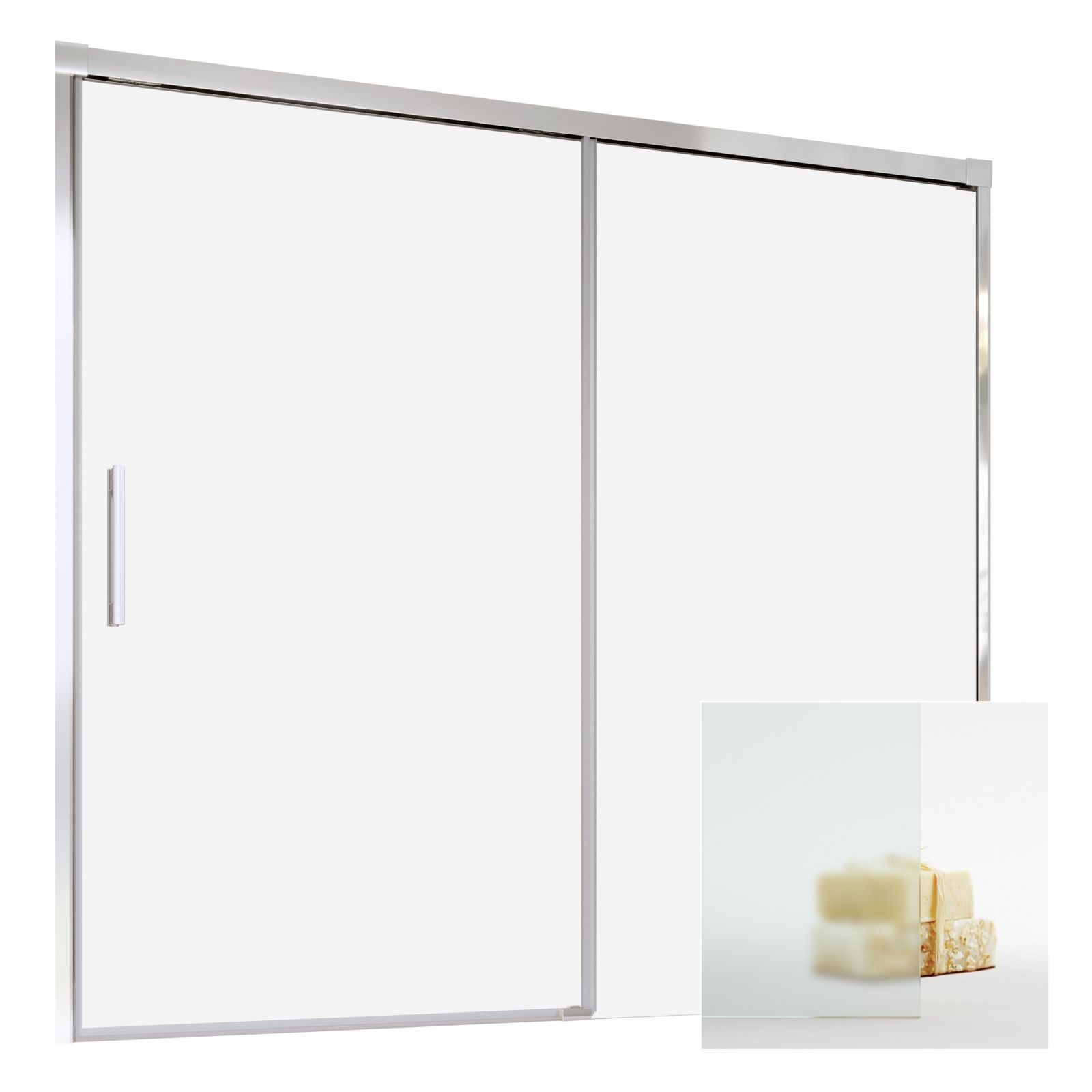 Vaňová zástena - Nápad na obrazovku nagan čierny DWJ+S 150x80 L Graphit