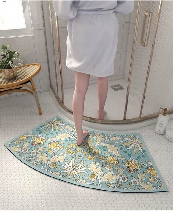 Protišmyková kúpeľňová podložka - Kúpeľňa Mat Marine Rug Fish 350x65 cm