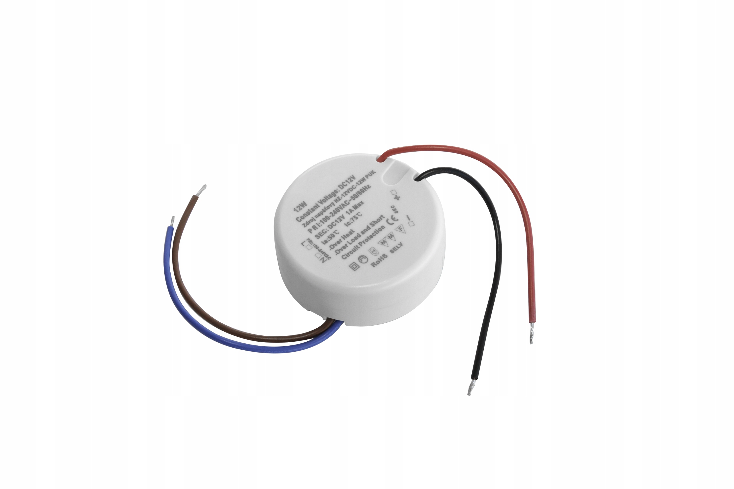 Splachovacie WC tlačítko - Čistý prívod 230 V AC/12 V DC/12 W, IP20 AEZ