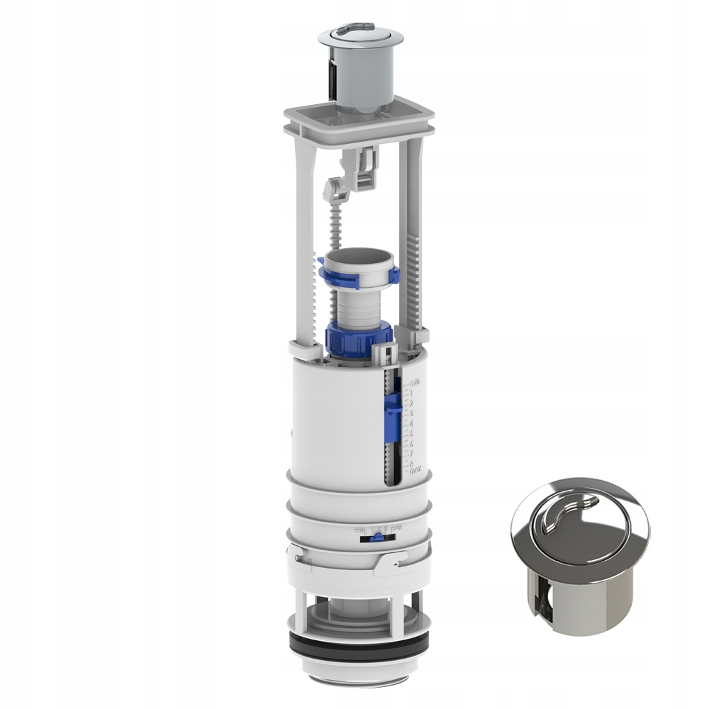 Splachovacie WC tlačítko -  Duo Max Dual -Function ventil