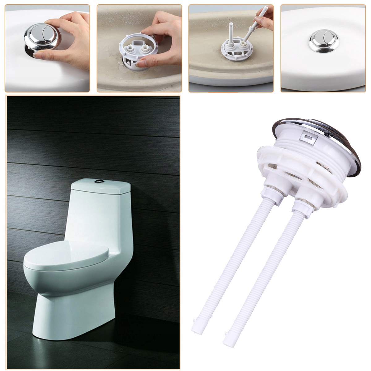 Splachovacie WC tlačítko - Nádrž na sanitárnu vodu 48 mm
