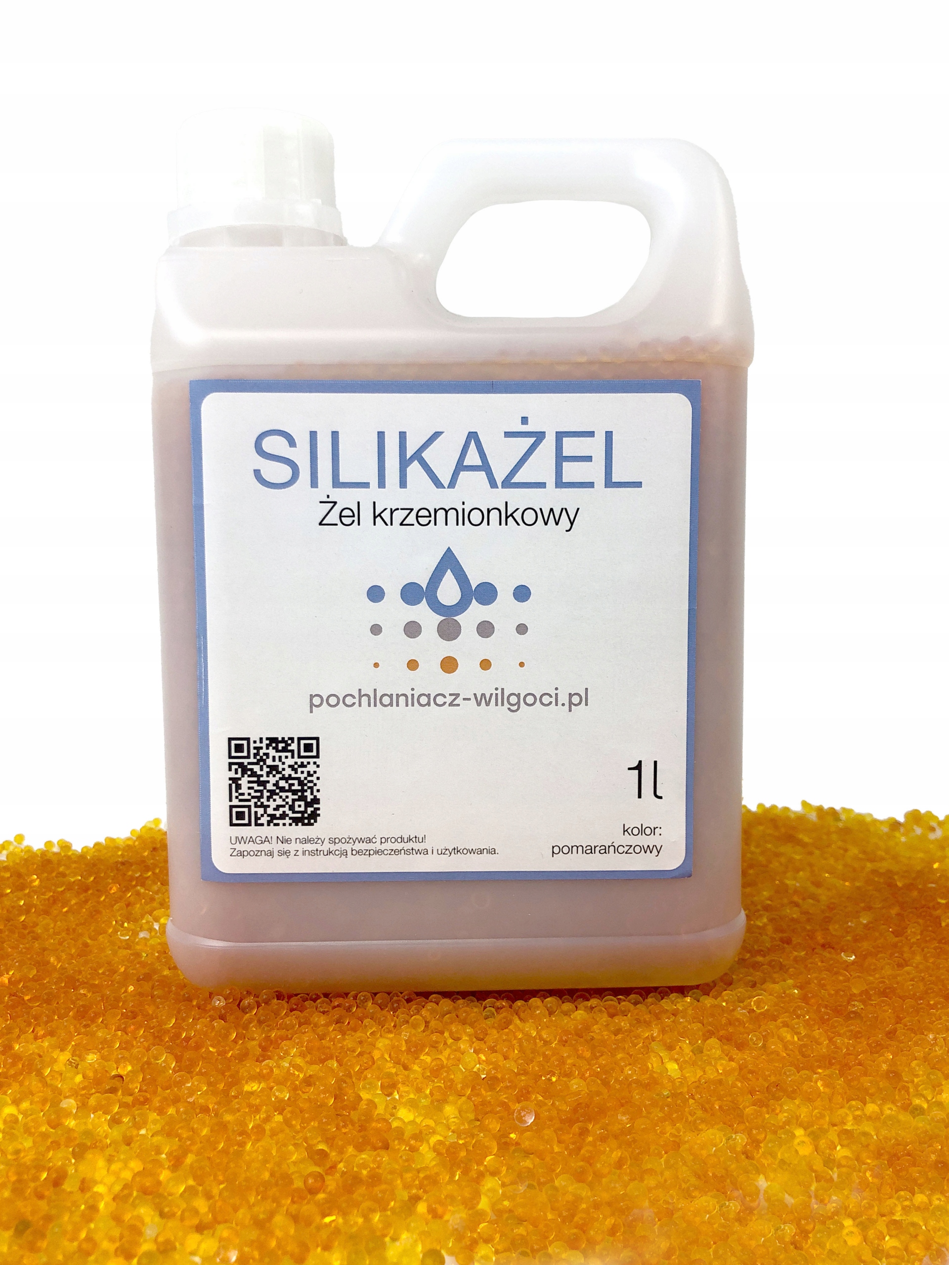 Pohlčovač vlhkosti - Silikagél - silikagél oranžová 1L