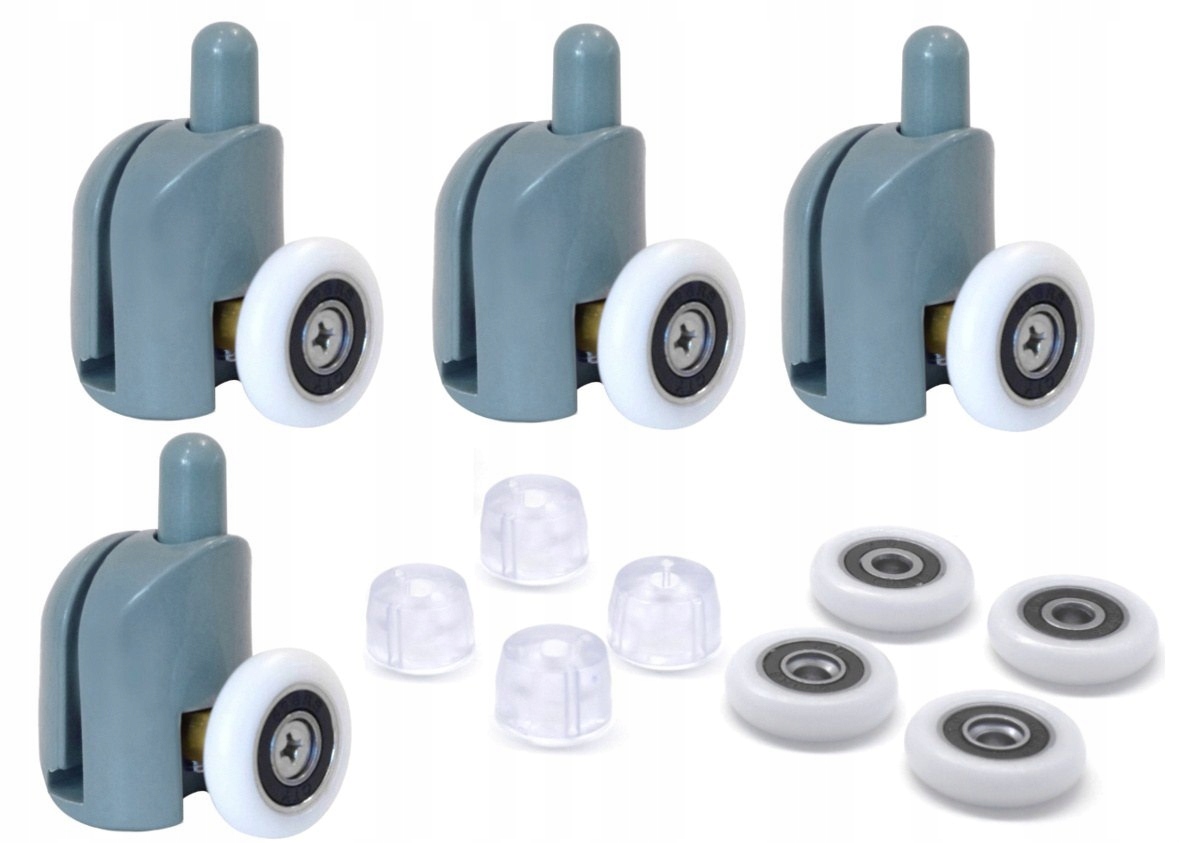 Nastavte 4 x dolný valček D04-2/z2 25 mm + kolesá 25 mm