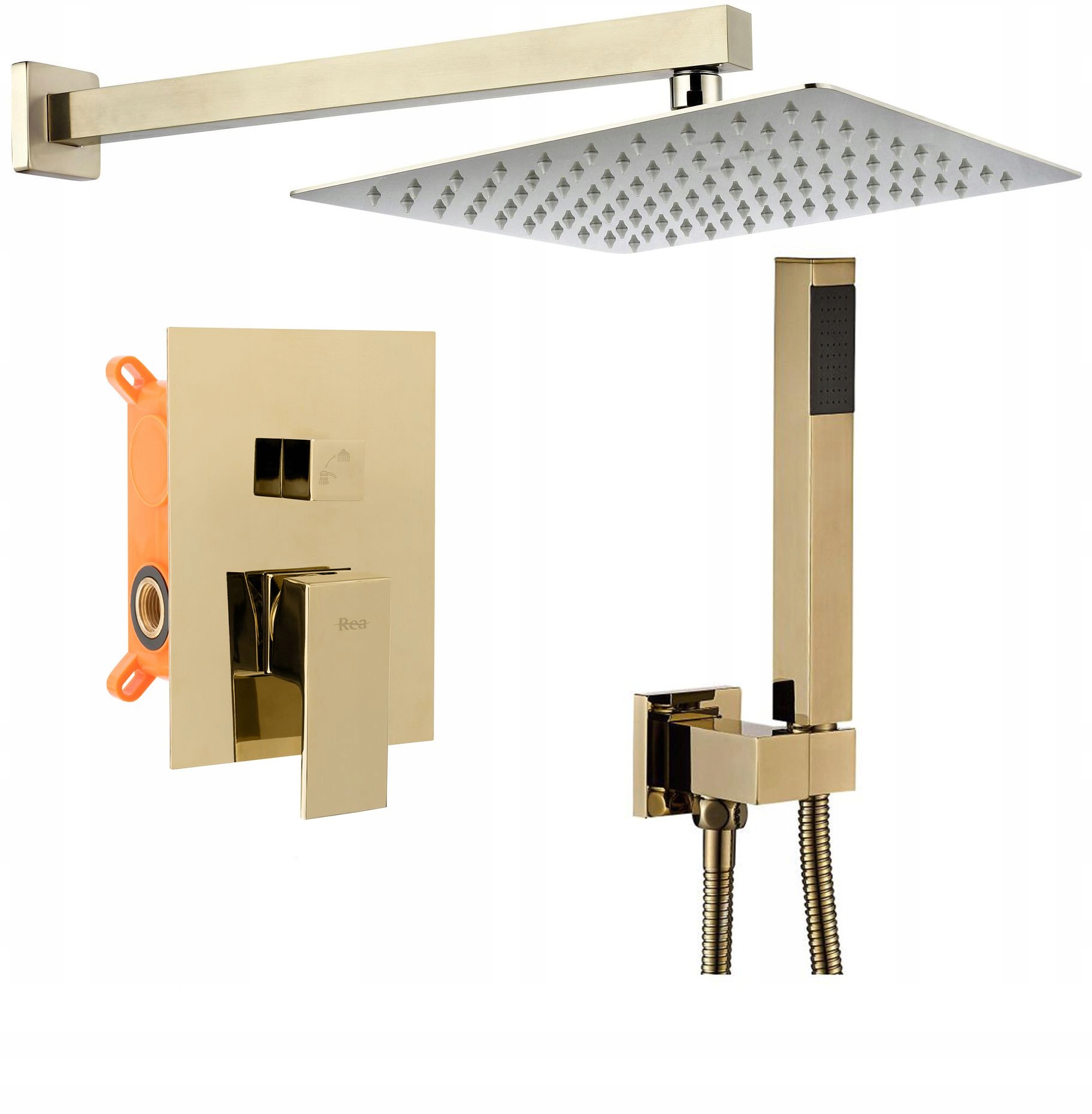 Sprchová súprava - Sprej Kit Flush L.GOLD Bento krabička + REA