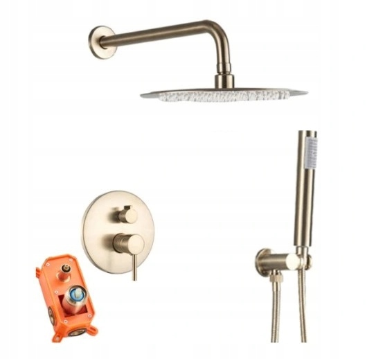 Sprchová súprava - Flush Kit Spray kartáčovaný zlato