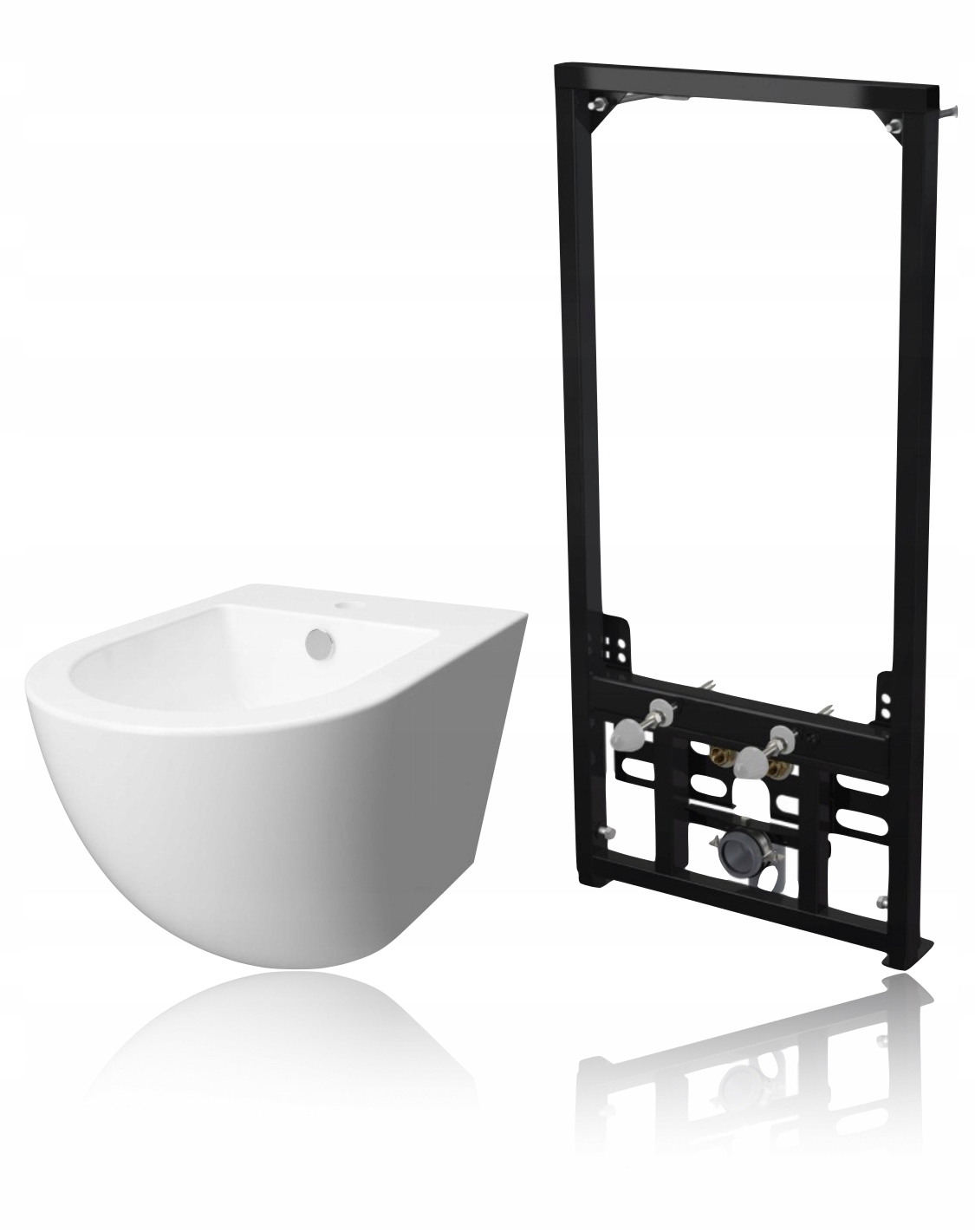 Podomietkový WC modul -  Set Frame Mutmeal Bidet WC Alcaplast Omnires