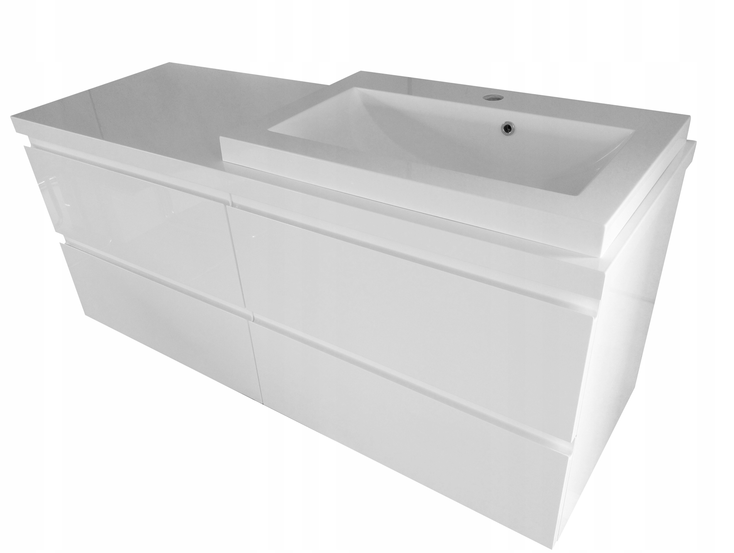 Kúpelňová skrinka - Sada kúpeľňová skrinka s umývadlom 60 Blat 120 CM