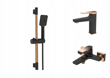 Vaňová batéria - Kúpeľňa set Bath umývadlo gold black
