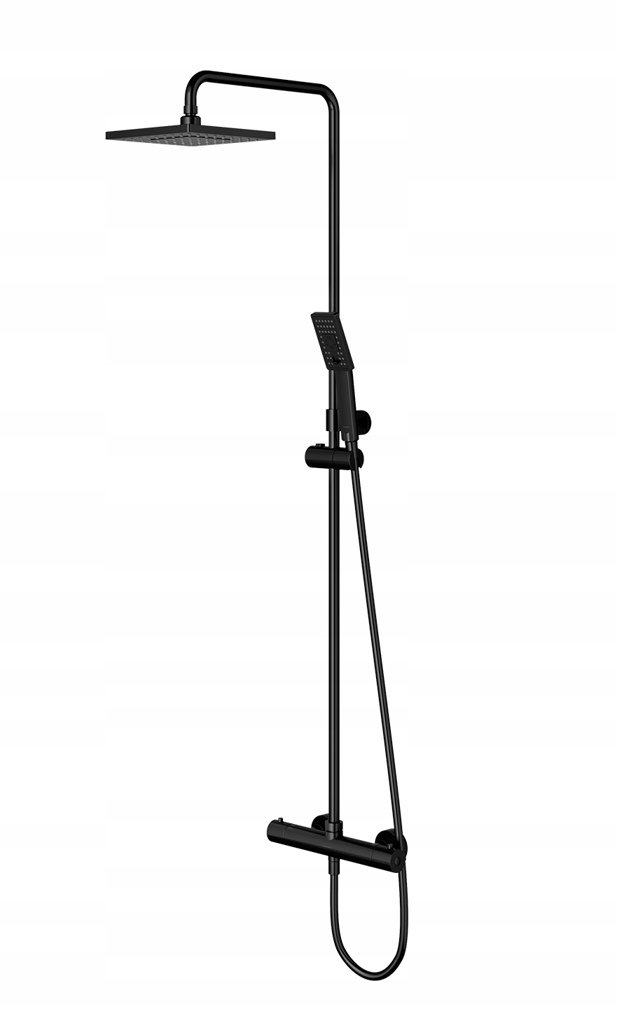 Dažďové rameno 26,4 cm stropný čierny laveo
