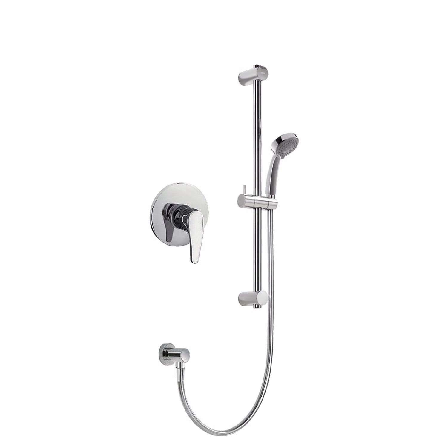 Eco Flush -Mounted Chrome Tres sprchová súprava